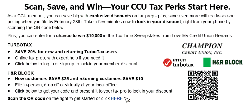 By accessing this link you will be leaving the credit union website